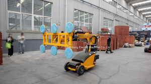 Machine de levage de verre E-WORLD, épaisseur 3-20 mm, jaune, moteur en acier 304, ventouse automatique, niveau de sécurité élevé, 380V/220V 2kw - Product Image 4