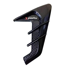 Universal Black TPU Sports <b>Clip</b>-On <b>Car</b> Side Air Vent Cover Fender Intake Trim Panel Exterior Styling Accessory Made China Model - Product Image 2
