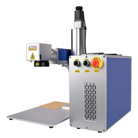 Máquinas de marcado láser de fibra metálica portátiles Raycus JPT Mopa de 20w/30w/50w/100w Max para marcado láser CNC industrial en acero y metal.