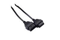 Cables Conectores OBD2 de 16 Pines Personalizados, Macho y Hembra, con Superficie Esmerilada, Paquete de PA66, para Conexión Automotriz y Diagnóstico