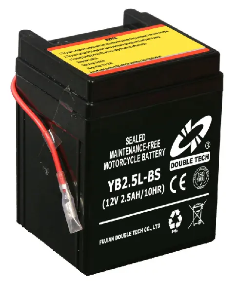 Gute preis YB 2.5 L-BS zwei wheeler batterie motorrad batterie, wiederaufladbare blei säure 2.5ah 12v batterie, motorrad teile