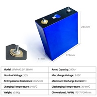 Baterías de Iones de Litio Prismáticas Lifepo4 de Grado A, 320ah, 304ah, 310Ah, 3.2V, Celdas de Batería Lifepo4 de 320Ah