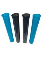 Tube conique en PP de 109 mm avec bouchon à pression, bouteille en plastique résistante aux enfants pour le stockage du tabac