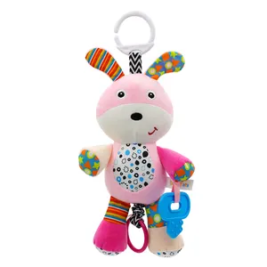 New Product Baby Musical Toys Stroller Plush Cute Animal Infant Toys Factory Hanging Item for Kids Kids Gift 0 to 24 Months