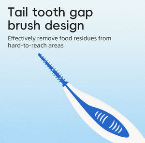 Sikat Interdental multifungsi, sikat Floss Dental pembersih dalam gigi, pegangan anti selip, sikat Interdental multifungsi 2 in 1 - Product Image 6