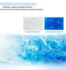 RunningWell fabbrica di miele di garanzia della qualità del nastro singolo pannolini per adulti pannolini stampati Ultra spessi pannolini per adulti - Product Image 4