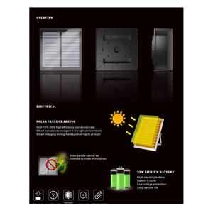 Новые солнечные светильники 2026 года, 8x8, для уличных столбов, с аккумулятором 6000 мАч, теплый белый свет, 24 светодиода, для заборов, террас, деревянных столбов - Product Image 5