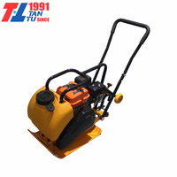 Compacteur de sol vibratoire à essence et diesel réversible à sens unique, compacteur de sol pour asphalte, sable, ciment, route