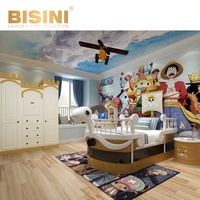Lit enfant populaire en forme de bateau pirate, dessin animé ONE PIECE Going Merry, lit bateau corsaire, ensemble chambre enfant, cadeau pour enfants
