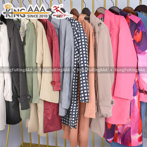 Manteau d'occasion KingAAA pour femme, résistant aux plis, avec ceinture, manches longues, coupe-vent fin, de seconde main - Product Image 3