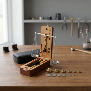 Balance à bijoux en diamant portable en plastique, verticale, 100 carats, avec poids pour une mesure précise et la fabrication de bijoux - Product Image 4
