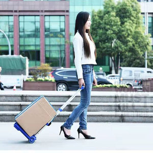 IStapromo Gifts Heavy Duty Foldable Hand Sack Wheel <b>Trolley</b> Folding Truck Barrow Cart Travel Luggage <b>Shopping</b> Cart Portable - Product Image 4