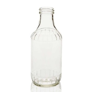 ขวดแก้วสำหรับซอสบาร์บีคิวขนาด16ออนซ์ขวดแก้วใสพร้อมฝาปิดแบบกำหนดเองสำหรับซอสบลูเบอร์รี่ซอสมะเขือเทศน้ำผึ้งรสเผ็ด - Product Image 6