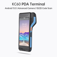 Impresora de mano Android de 5,5 pulgadas Terminal POS 1D 2D Escáner Honeywell Impresora de etiquetas adhesivas de papel térmico