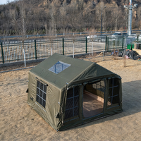 Tente gonflable verte durable de haute qualité, résistante à la pluie, à montage rapide, 3*3m, pour camping de luxe en plein air, vente en gros d'usine chinoise
