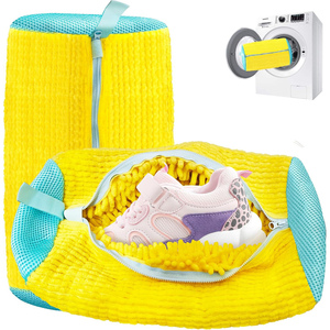 Sac de lavage pour baskets en chenille réutilisable de grande capacité et durable de 270 g pour le nettoyage à domicile et la machine à sécher - Product Image 1