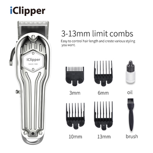 Iclipper-K9ゴールドワイヤレス理髪機プロのヘアカット機コードレスサロン電気男性トリマーヘアクリッパー - Product Image 2