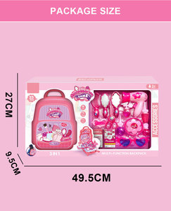 Sac à dos portable 3-en-1 pour enfants : jeu <span class=keywords><strong>de</strong></span> <span class=keywords><strong>maquillage</strong></span>, <span class=keywords><strong>coiffure</strong></span> <span class=keywords><strong>et</strong></span> beauté - Product Image 6