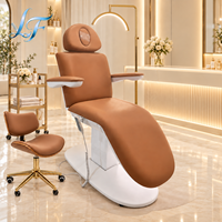Fauteuil électrique professionnel pour esthéticienne, table de soin spa avec trou pour le visage et accoudoirs pour salon de beauté