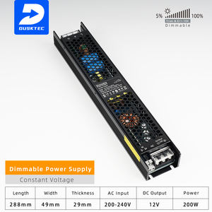 12V 200W 0-10V Fuente de alimentación regulable 200W 24V Triac Atenuación Led Driver para luces Led - Product Image 3