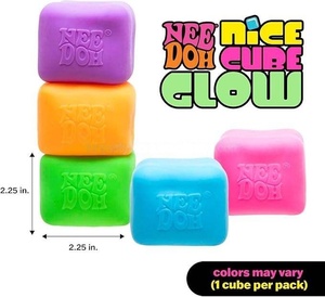 Disponibile negli USA, Spedizione Rapida 3-7 Giorni, Giocattolo Antistress <span class=keywords><strong>a</strong></span> Forma di Cubetto di Ghiaccio Luminoso in Maltosio - Product Image 3