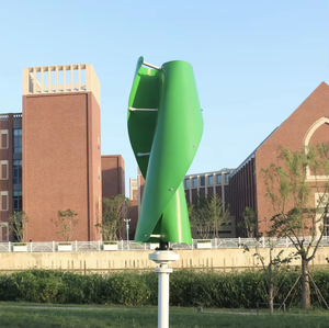 Système hybride domestique hors réseau à énergie gratuite avec puissance nominale de 200W Générateur d'éolienne à axe vertical en stock pour la Pologne - Product Image 5