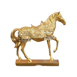 Cheval en résine chinoise de luxe, Art déco, élégant et créatif, décoration d'intérieur pour petits espaces, bureaux, salons, meubles TV - Product Image 1