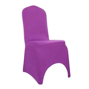 Фиолетовый стрейч арочные Дешевое спандекс покрывало для стула