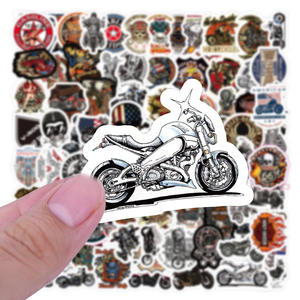 ZY0503C 50 Autocollants <span class=keywords><strong>Moto</strong></span> Harley de Haute Qualité en PVC Vinyle Imperméables pour Valise Skateboard Voyage et Vélo - Product Image 6