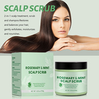 Ensemble de gommage pour cheveux au romarin crème hydratante hydratante à l'acide hyaluronique nourrissante et fortifiante soins capillaires
