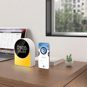 White Noise Sleep Aid Desktop Night Light for <b>Speaker</b> with <b>LED</b> Display for Insomnia-Small Size - Product Image 2