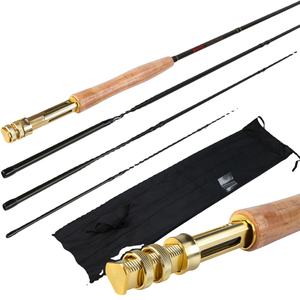 <span class=keywords><strong>Sougayilang</strong></span> เบ็ดตกปลาแบบฟลายน้ำหนักเบา2.7เมตร5/6 4ส่วนคันเบ็ดแบบบินเร็วน้ำจืดสำหรับตกปลาเทราต์ปลาแซลมอน - Product Image 2