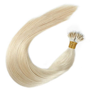 Jasmine Beauty New Arrival Nano tip hair extensions European Remy Hair Extensions Double Drawn Cuticle Aligned with Metal Tips - Product Image 3