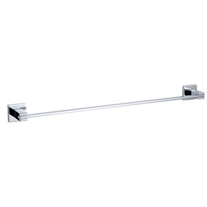 Walter Chrome Square Bath Hardware Set 6 Piece Wall Mounted Towel Ring Toilet Paper Holder Soap Dish Hair Dryer Holder - Product Image 2