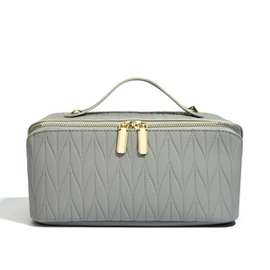 Sac de rangement pour instruments de massage en cuir PU simple avec fermeture éclair, pour les voyages et les déplacements professionnels, trousse de maquillage, nouveau modèle de <span class=keywords><strong>Danny</strong></span> - Product Image 6