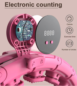 Top One Adjustable <b>Fitness</b> Sports Exercise Waist Slimming Infinity Counter Led Smart Weighted <b>Hula</b> Ring <b>Hoop</b> - Product Image 3