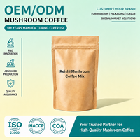 Café aux champignons Reishi OEM ODM Marque privée Vente en gros Mélange de café instantané naturel pour la consommation quotidienne des femmes et des hommes