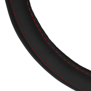 Funda para Volante de 38 cm, Diseño en D, Combinación Rojo y Negro, Accesorios Decorativos para Automóvil - Product Image 3