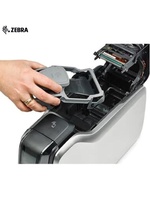 Printer Kartu Plastik Pintar ZC300 Antarmuka USB Resolusi 300dpi Pencetakan Dua Sisi Kartu Ketenagakerjaan 2 Tahun Garansi