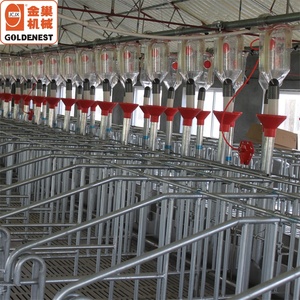 <span class=keywords><strong>Piggery</strong></span> Feeder trang trại thiết kế hoàn chỉnh lợn nhà mạ kẽm gian hàng ăn uống hệ thống - Product Image 1