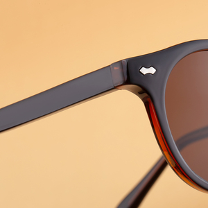 Gafas de Sol Partagas al por Mayor, Diseño Retro, Logotipo Personalizado, Montura Redonda, Patillas con Pin, Protección UV400, para Mujer - Product Image 2