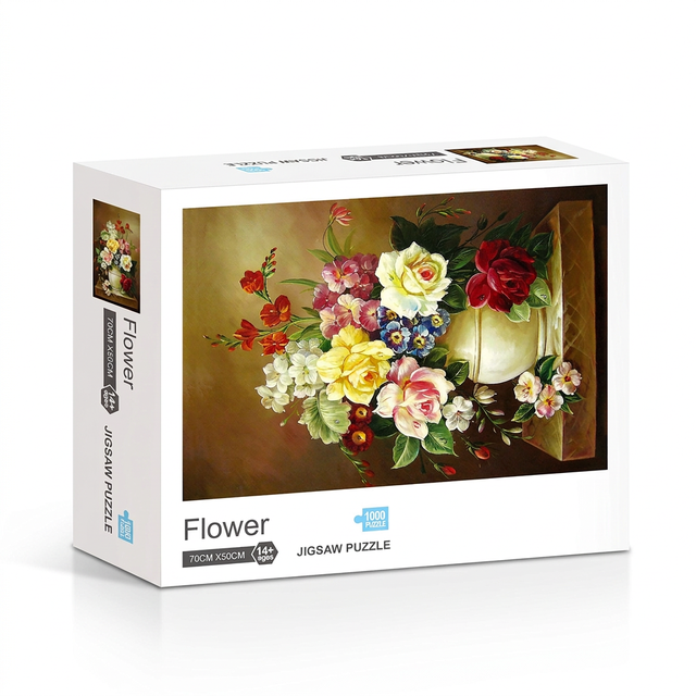 High Quality Jigsaw Puzzles 1000 Pieces Educational Toy for Intelligence Boost Art Gift Brain Training Paper Jigsaw Puzzle Game