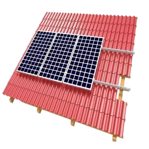 Support de fixation pour tuiles solaires facile à installer, <span class=keywords><strong>crochet</strong></span> de fixation en aluminium pour tuiles solaires, installation de panneaux solaires sur <span class=keywords><strong>toiture</strong></span> en tuiles - Product Image 1