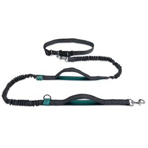 Laisse de chien réfléchissante mains libres en nylon solide et durable pour la course, laisse élastique pour chien, nœud papillon classique et élégant - Product Image 2