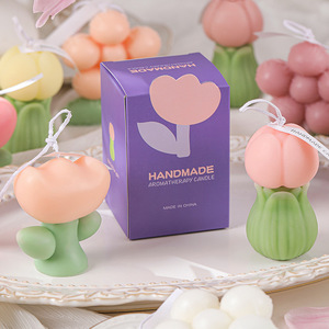 Nueva Vela Aromática de Tulipán al por Mayor - Recuerdo para el Día de la Mujer, Regalo Festivo, Vela de Flores Hecha a Mano - Product Image 3