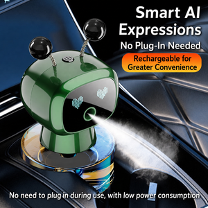 Diffuseur intelligent en plastique avec 4 modes de pulvérisation réglables, parfum longue durée, design robot pour tableau de bord, alimentation USB - Product Image 3
