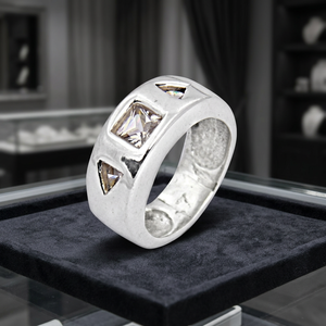 925 Sterling Silver Classic Design Mount <b>Ring</b> 925 Sterling Silver <b>CZ</b> Diamond Engagement Mountings <b>Ring</b> - Product Image 1
