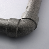 Coude de ventilation EPP 45° °   90 °   Raccord de tuyauterie pour système d'air frais HVAC, raccord isolé léger