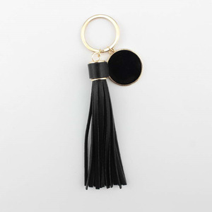 Thời trang vòng Monogram Pompom PU Da Tua Keychain túi quyến rũ vòng chìa khóa đầy màu sắc Men nữ trang sức bán buôn - Product Image 6