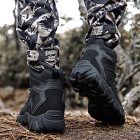 Bottes et Chaussures de Randonnée, de Moto, d'Entraînement pour Hommes, en Cuir Respirant et Confortable, avec Fermeture Éclair, pour le Trail, en Gros